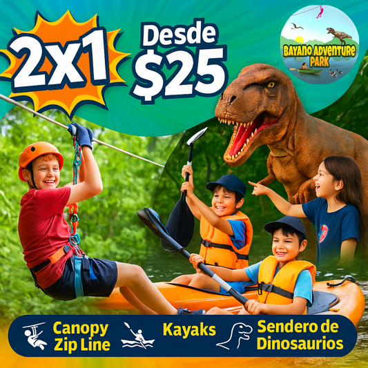 2x1 al Parque de Aventuras: Canopy, Kayak, Senderos y Más desde $25 en Bayano Adventure Park