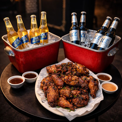 30 Wings + 2 Cubetazos de Cerveza Nacional por $25 en El Incondicional
