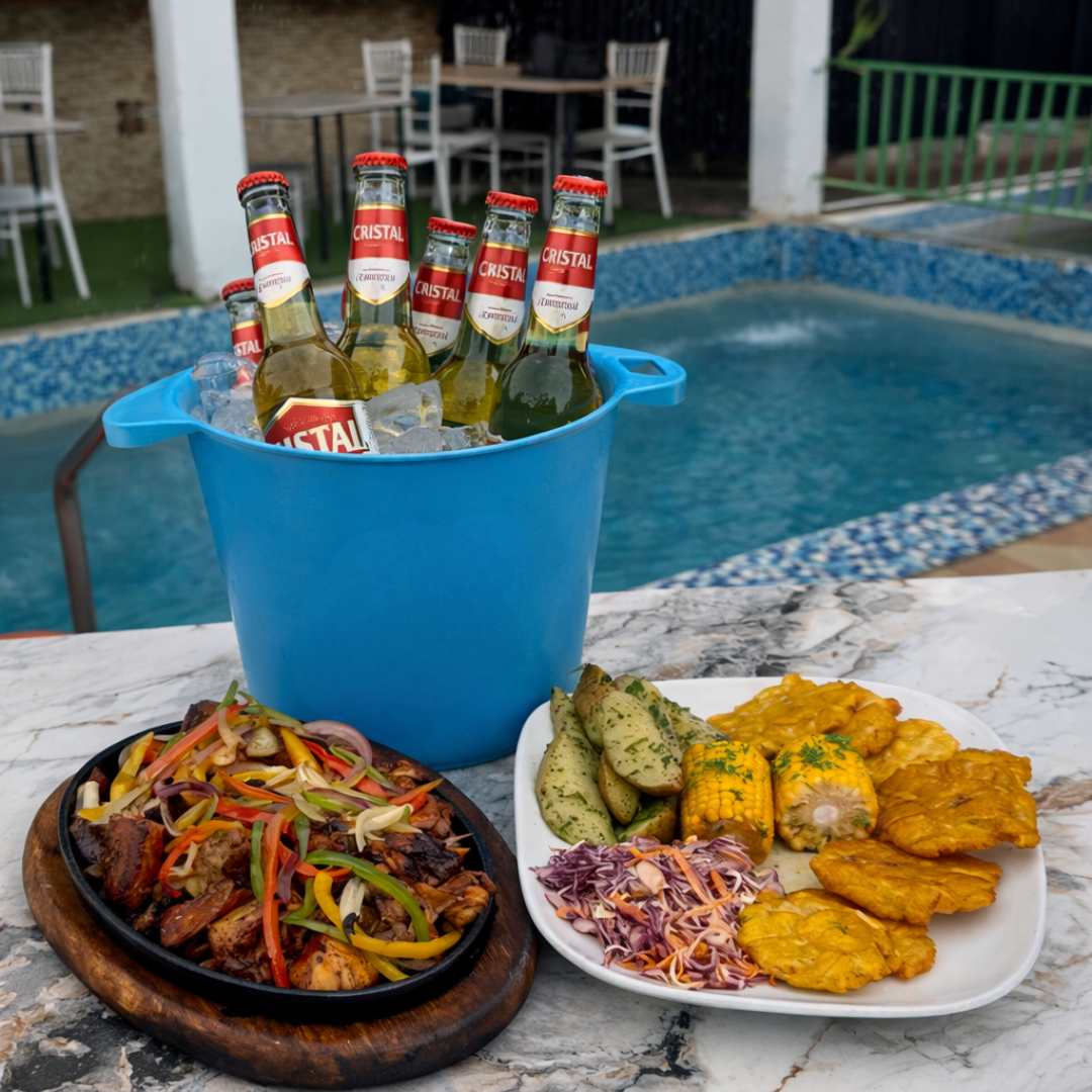 Picada Al Grill + Cubetazo + Pasadía en Piscina para 4 personas por $20 en Manu's Grill