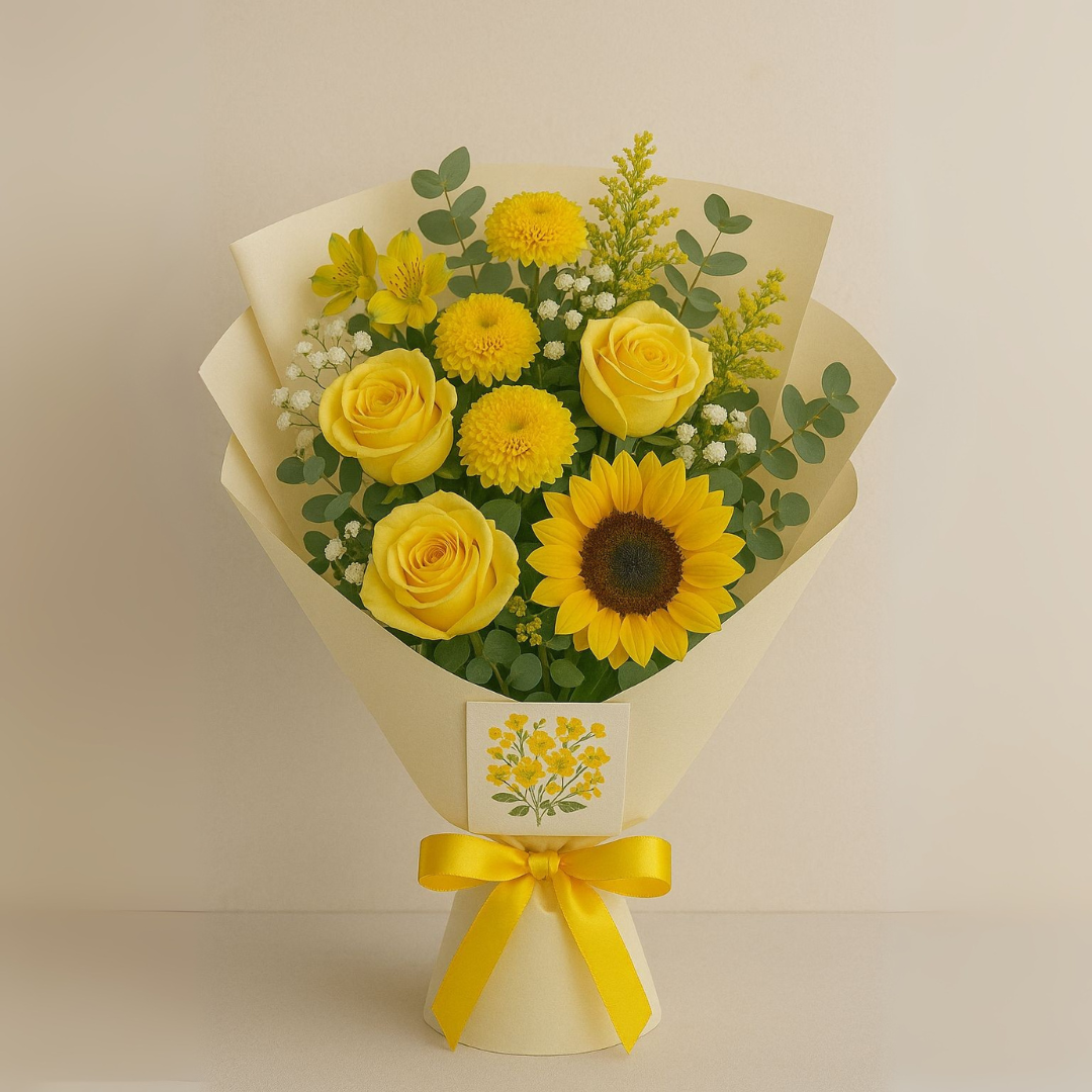 ¡Bouquets de Flores Amarillas desde $10 en Hogar Verde! 🌼💛