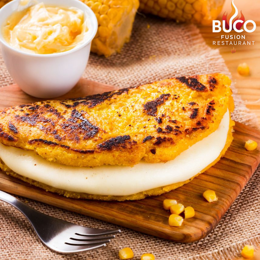 2 Cachapas de Queso + 2 Bebidas por $10 en Buco Fusion