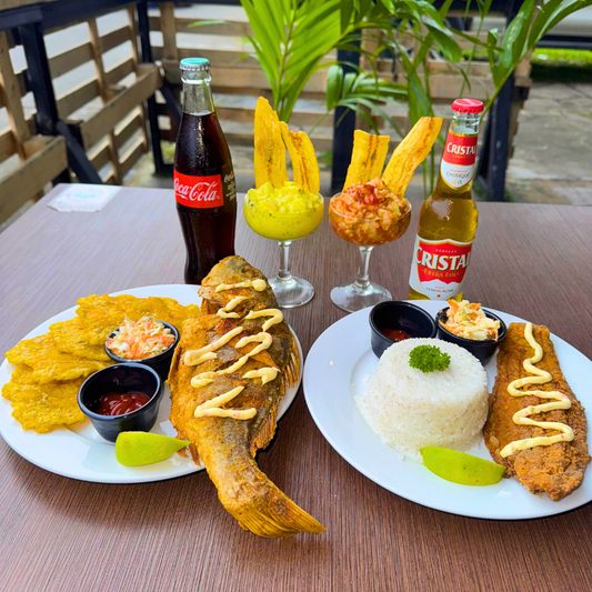 2 Pescados Enteros o Filete + 2 Ceviches Gourmet de pescado + 2 Bebidas por $14 en Cevifruitt