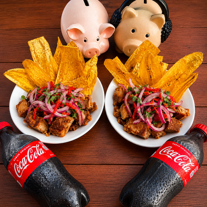 2 Ceviches de Porkbelly + 2 Soditas por solo $13 en Miss Puerkita
