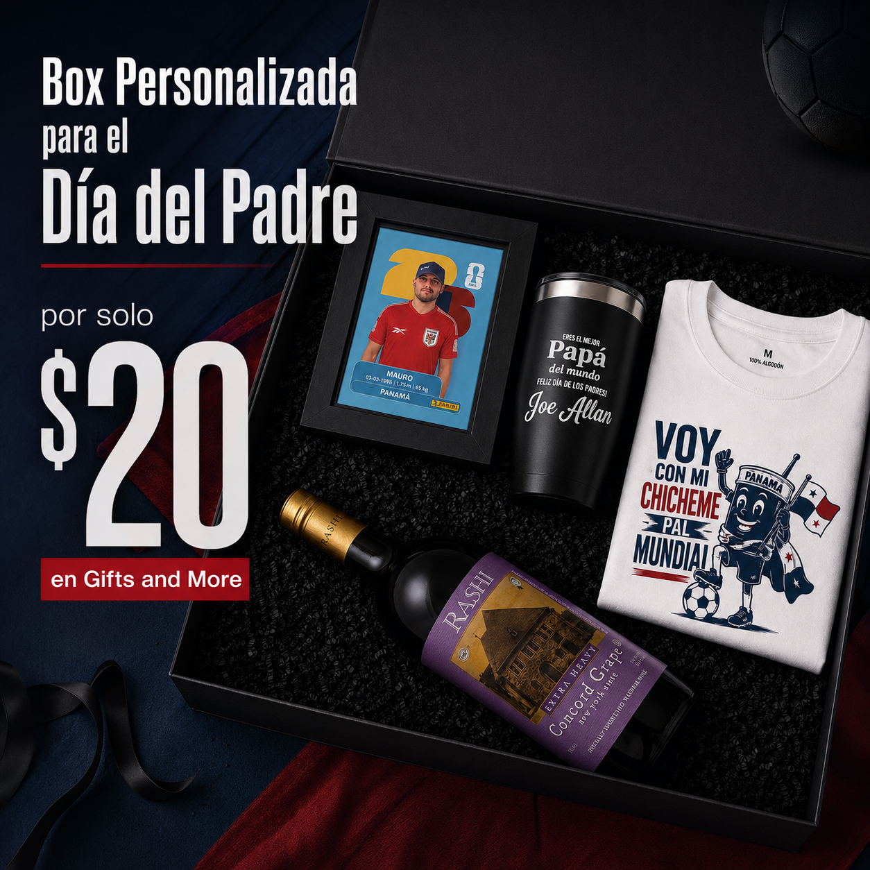 Box Personalizada para el Día del Padre por solo $20 en Gifts and More