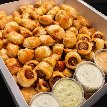 Caja de Boquitas con Pastelitos, Salsas y 100 Delicias para Compartir por $25 en Pa que Nelson