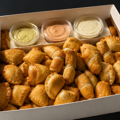 Caja de Boquitas con Pastelitos, Salsas y 100 Delicias para Compartir por $25 en Pa que Nelson