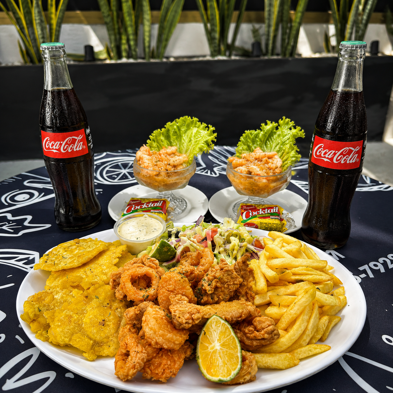 Picada para 2 Personas+ 2 Ceviches + 2 Sodas por solo $20 en Marisquería Don Chalo