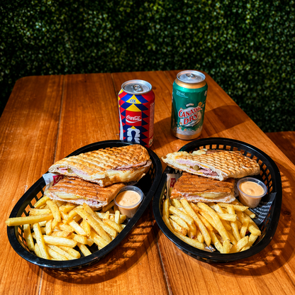 2 Sándwiches Cubanos + Papas Fritas + 2 Sodas por solo $10 en Chef Pepin