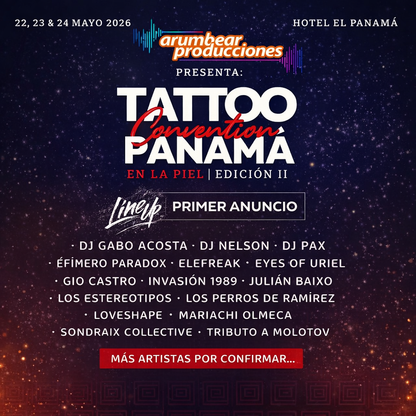 2x1 en Day Pass desde $10 y Full Pass por $25 para Tattoo Convention Panamá 2026