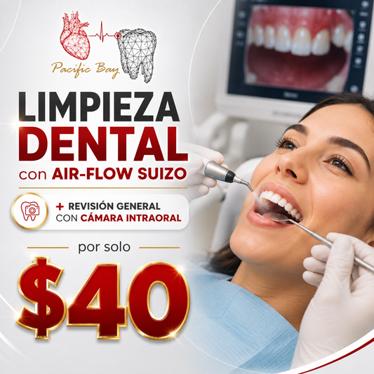 Limpieza Dental con Air-Flow Suizo por solo $40 en Clínica Dental Pacific Bay