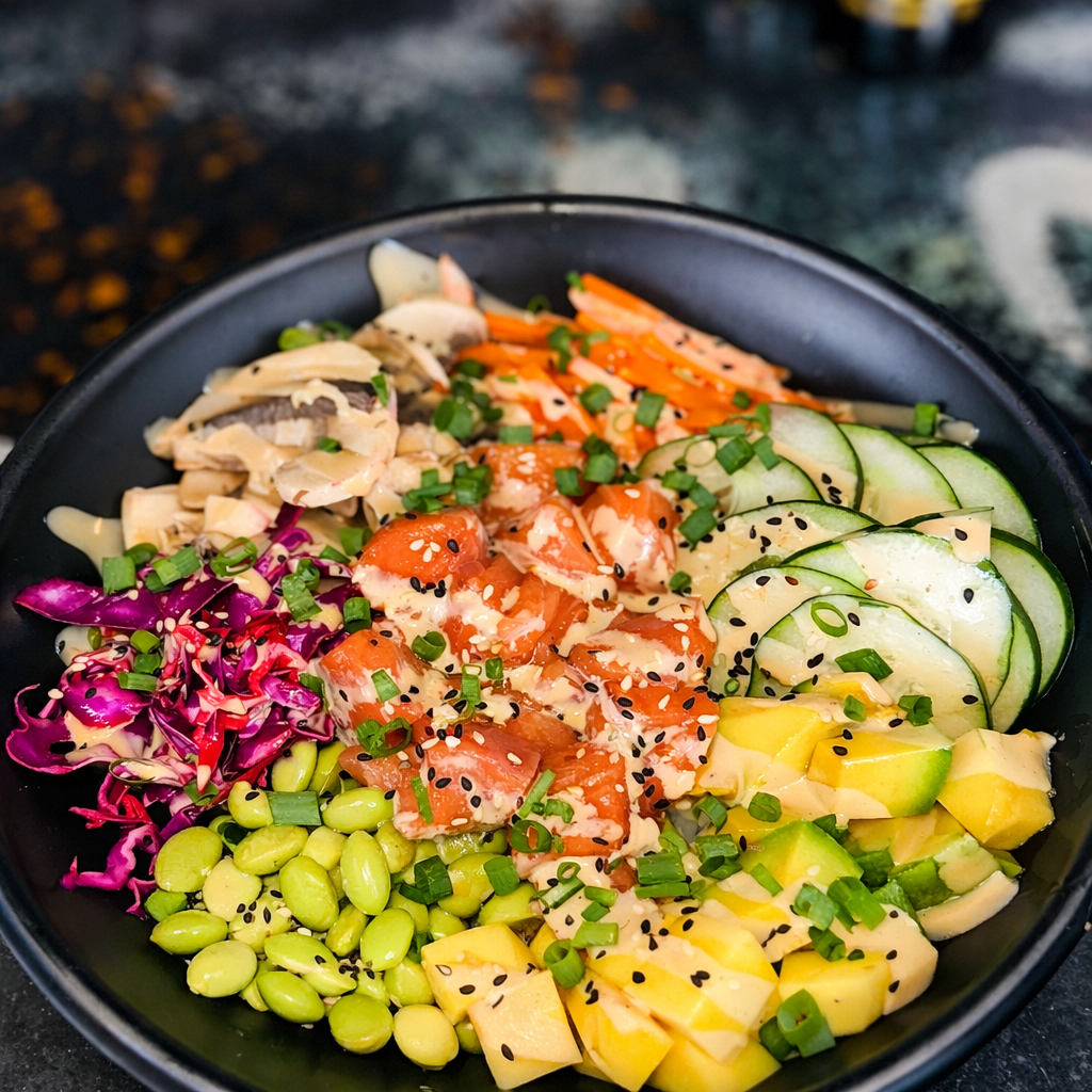 2 Poke Bowls + Entrada de Gyosas + Bebidas por solo $15 en Sushi Street