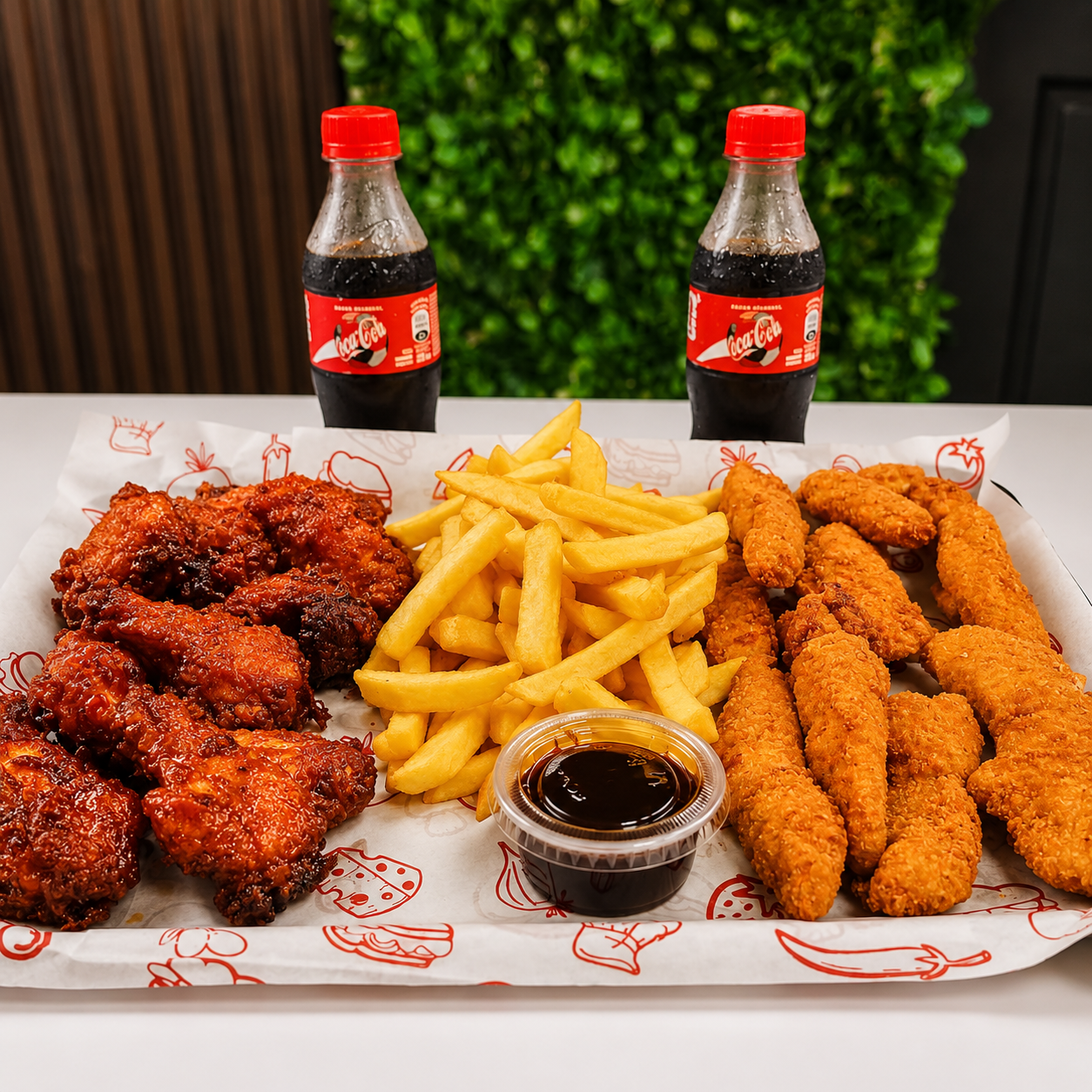 All You Can Eat de Wings y Tenders para 2 Personas + 2 Sodas por solo $18 en Point Food