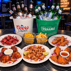 2 Cubetazos + 4 Platos de Proteína + Patacones y Papas para Compartir por $19 en Zone Xtreme VIP