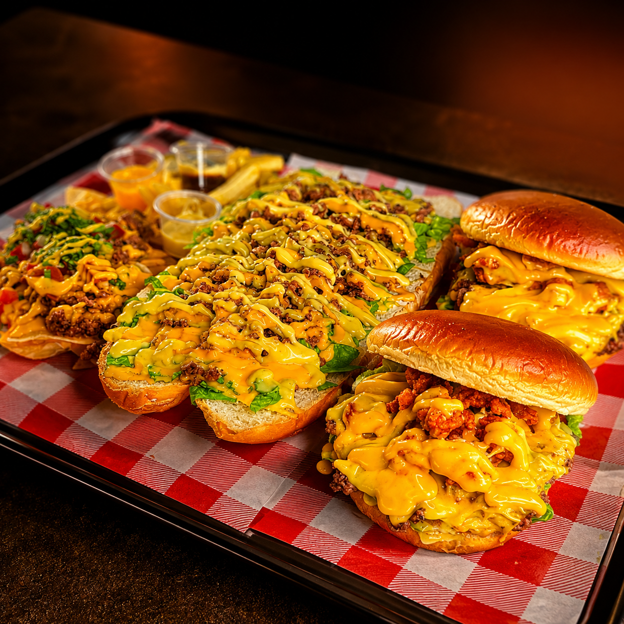 2 Bacon Cheese + Pepito, Nachos para Compartir y Papas por solo $15 en Crazy Cheese - Chiriquí
