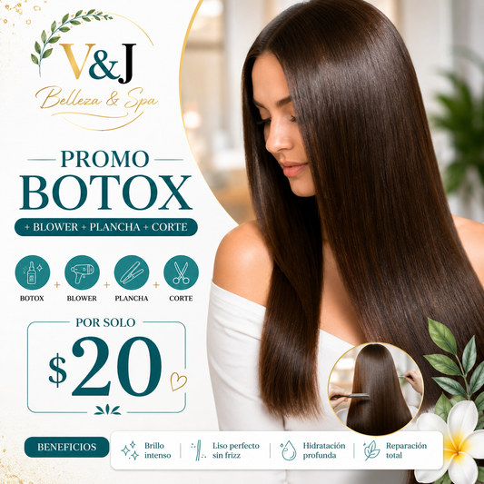 Botox Capilar + Blower + Plancha + Corte por solo $20 en V&J Belleza and Spa