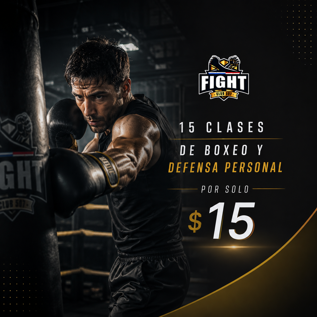 15 Clases de Boxeo y Defensa Personal por solo $15 en Fight Club 507