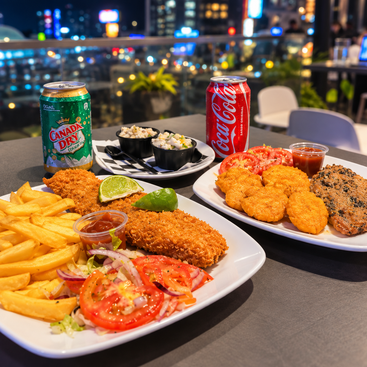 2 Filetes de Pescado + 2 Ceviches de Corvina + 2 Bebidas por $15 en Tercer Piso