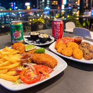 2 Filetes de Pescado + 2 Ceviches de Corvina + 2 Bebidas por $15 en Tercer Piso