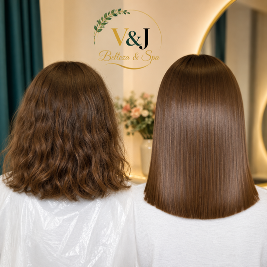Luce un Cabello Radiante con Keratina Brasileña Amitys desde solo $45 en V&J Belleza and Spa
