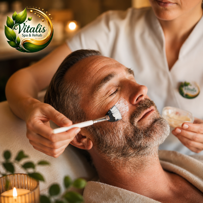 Masaje Relajante de 30 Minutos + Lámpara Infrarroja + Facial Express + Copa de Vino por $20 en Vitalis Spa & Rehab
