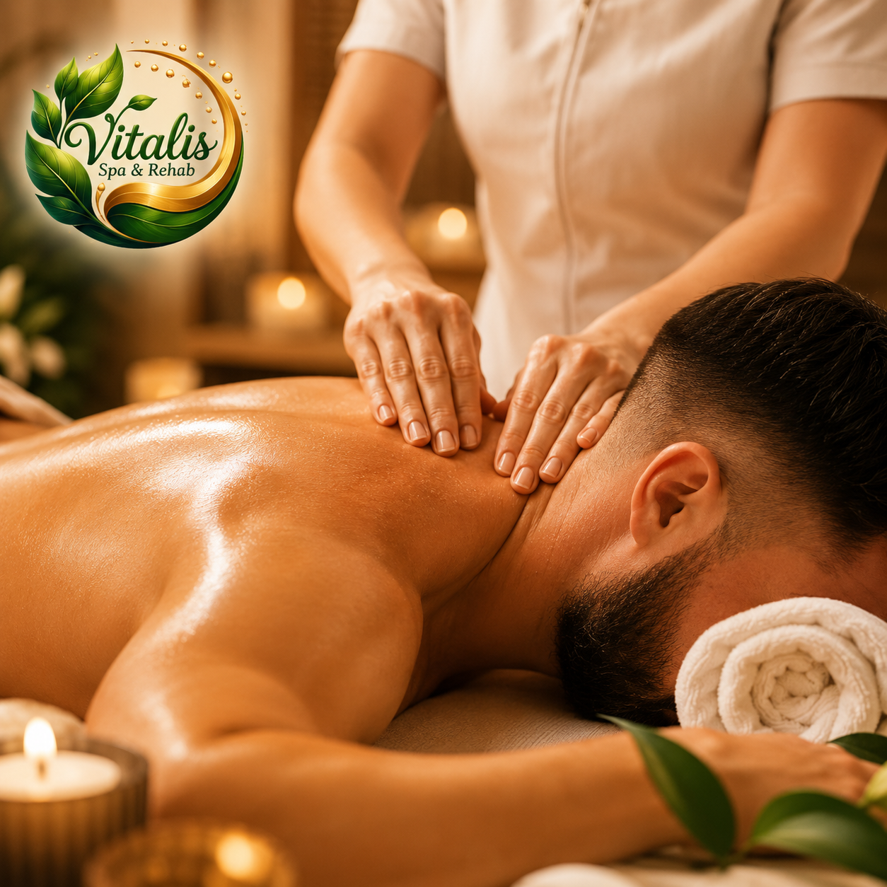 Masaje Relajante de 30 Minutos + Lámpara Infrarroja + Facial Express + Copa de Vino por $20 en Vitalis Spa & Rehab