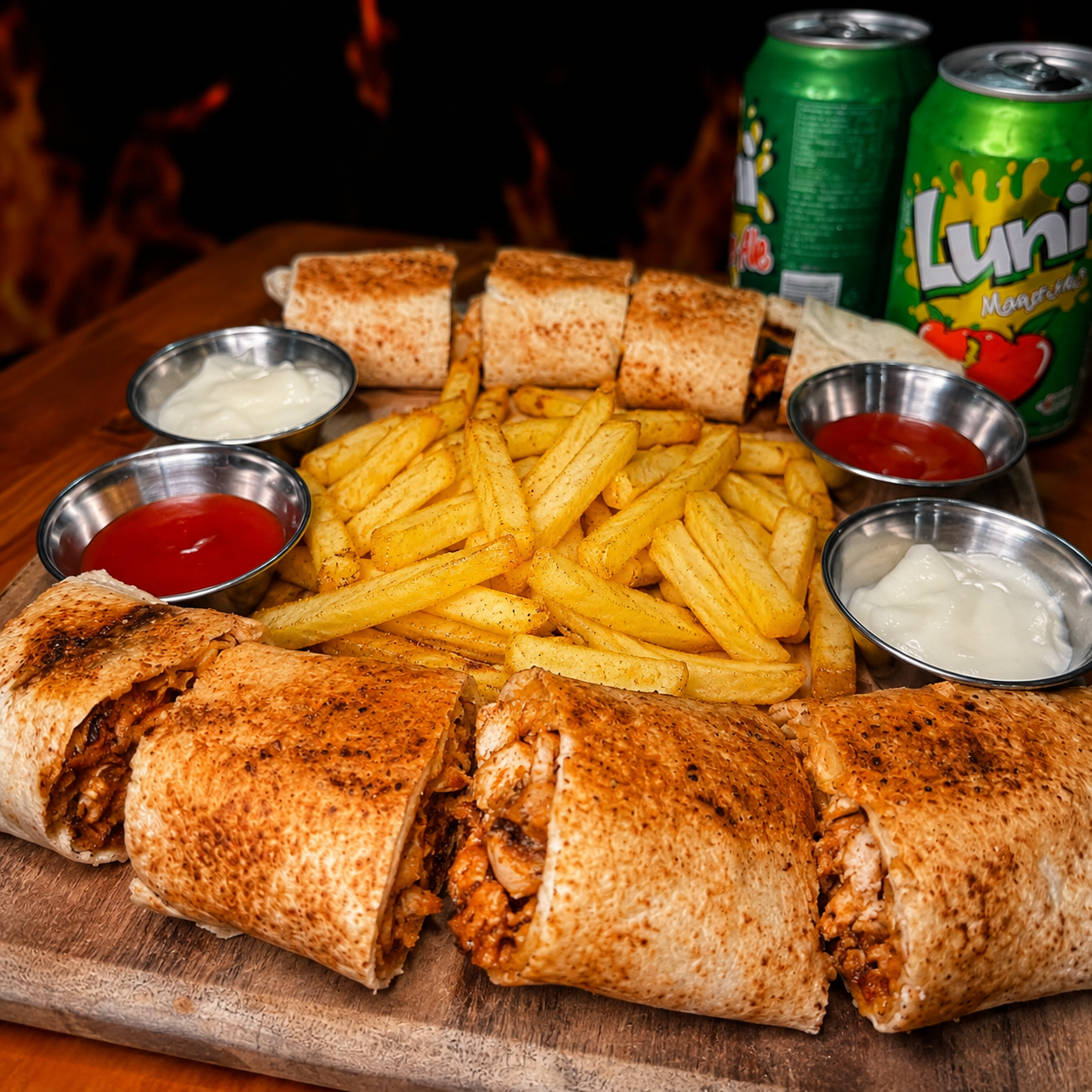 2 Shawarmas de Pollo + Papas y 2 Sodas por $12 en La Sabrosa Libanesa – Chiriquí