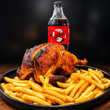 Pollo Asado Entero + Acompañantes por solo $6.50 en Pollos Prestige