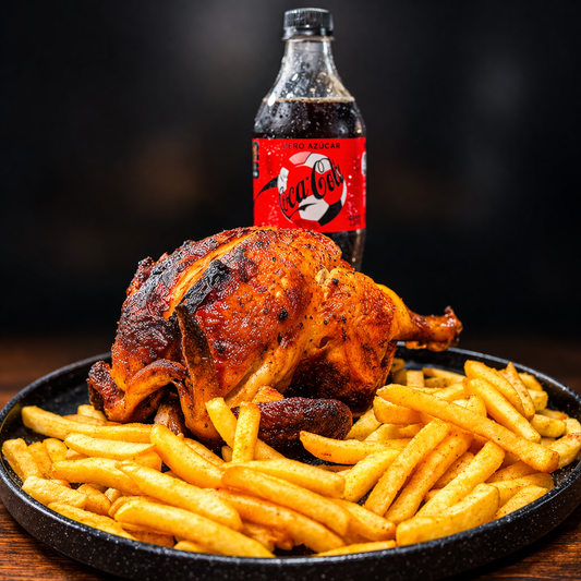 Pollo Asado Entero + Acompañantes por solo $6.50 en Pollos Prestige