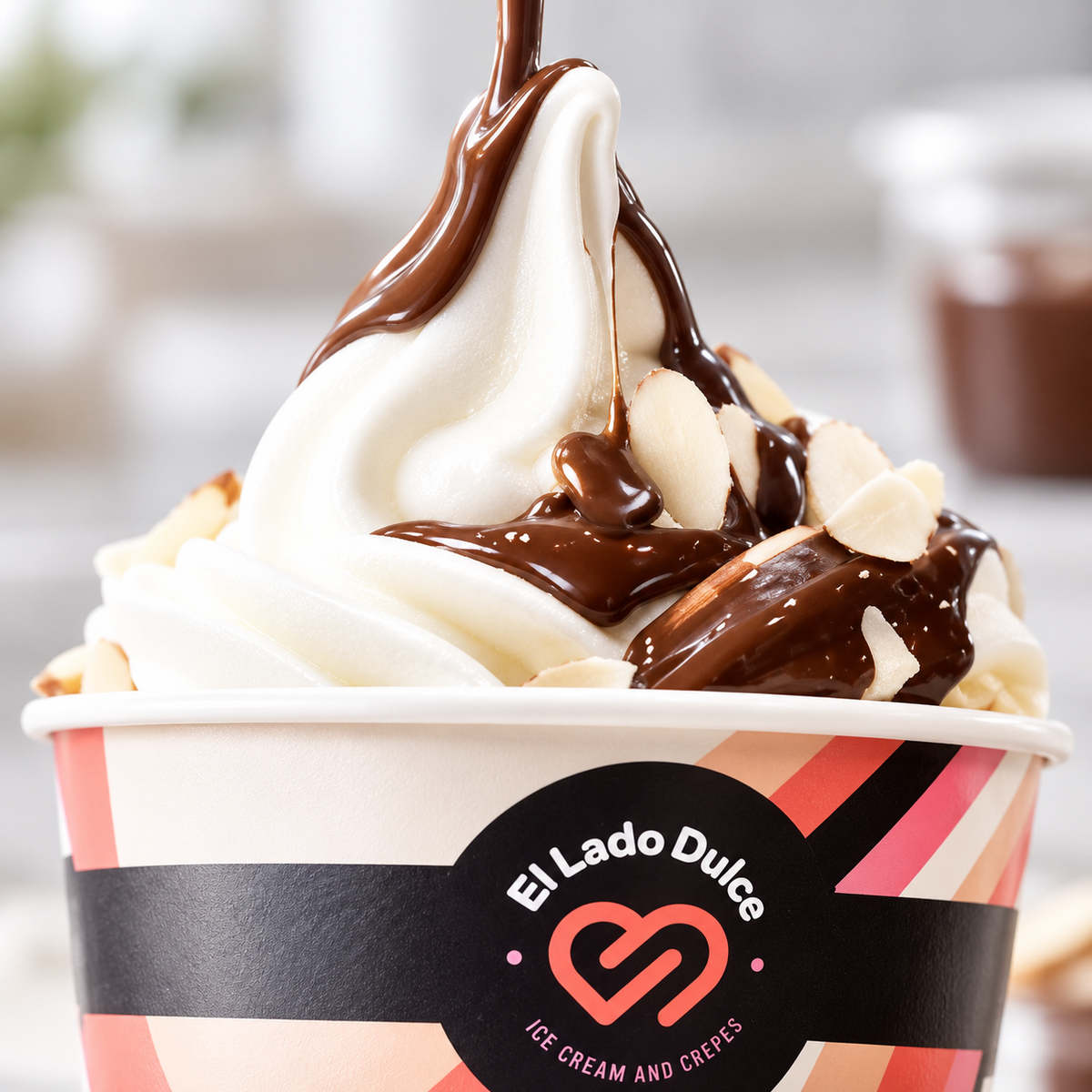 2 Frozen Yogurt + 2 Toppings a escoger por $6 en El Lado Dulce