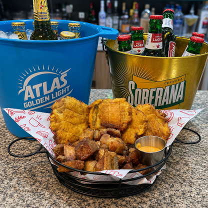 2 Cubetazos Nacionales + Pork Belly + Patacones por $15 en La Hincha Brava Sport Bar