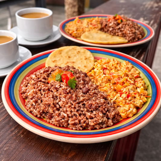 2 Desayunos Colombianos “Calentado” + 2 tazas de café por solo $8 en Donde La Paisita