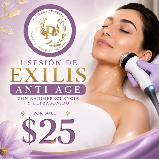1 Sesión de Exilis Anti Age con Radiofrecuencia y Ultrasonido por solo $25 en Johana Skincare