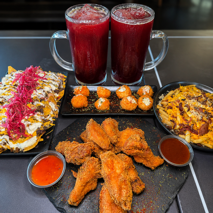 2 Jarras de Sangría + Wings, Nachos, Cheesy Pops y Nitro Papas por solo $20 en Buffeta – Chiriquí