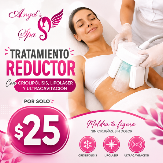 Tratamiento Reductor con Criolipólisis, Lipoláser y Ultracavitación por $25 en Angel’s Spa