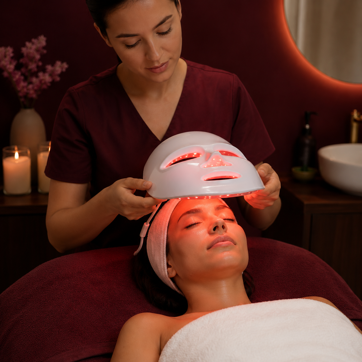 Limpieza Facial Completa con Terapia LED, Alta Frecuencia e Hidratación por solo $15.99 en Amta Skin Glow