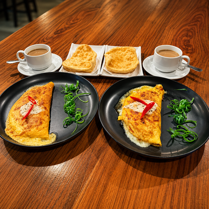 2 Omelette Mixtos + 2 Hojaldras + 2 Cafés por solo $10 en JB Potrerillos - Chiriquí