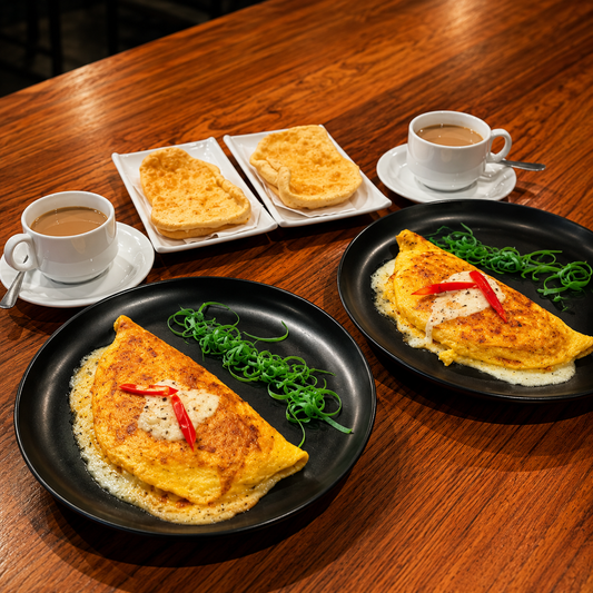 2 Omelette Mixtos + 2 Hojaldras + 2 Cafés por solo $10 en JB Potrerillos - Chiriquí