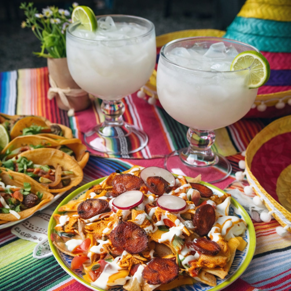 Bandeja de 12 Tacos Mixtos + Nachos y Horchatas por solo $18 en La Taquerita