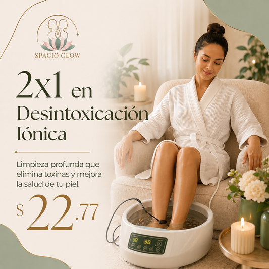 2x1 en Desintoxicación Iónica para pies por $22.77 en Spacio Glow