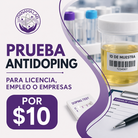 Prueba Antidoping para Licencia, Empleo o Empresas por solo $10 en Panamá Lab