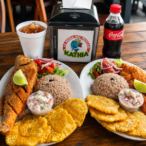 2 Platos de Pescado + 2 Ceviches de Entrada + 2 Bebidas por $13.50 en Kathia La Reina del Pescao