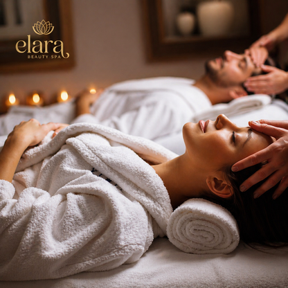 2x1 en Masaje Relajante de Cuerpo Completo + Exfoliación de Espalda + Hidratación Facial + 2 Copas de Vino por $39.99 en Elara Beauty Spa