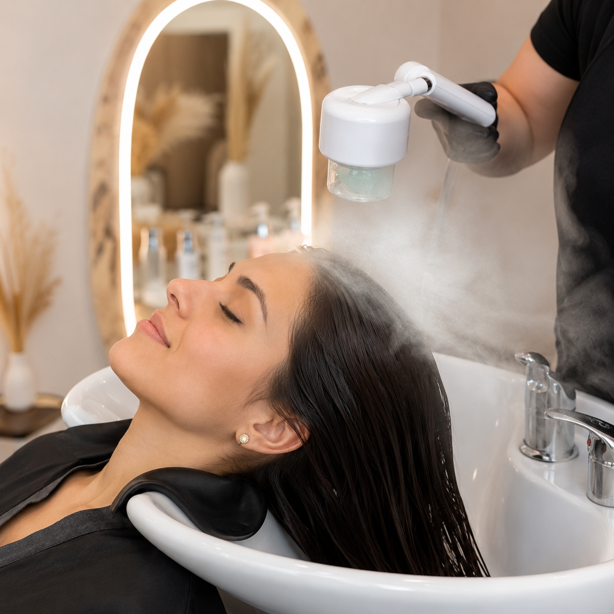 Ozonoterapia Capilar con Lavado, Blower y Plancha por $25 en LISOALEY