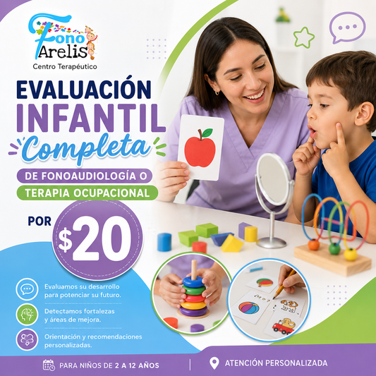 Evaluación Infantil Completa de Fonoaudiología o Terapia Ocupacional por $20 en Fono Arelis