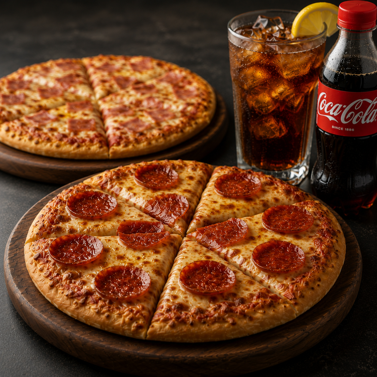 2 Mini Pizzas de 8” + 2 Bebidas por solo $6 en Alessia Express