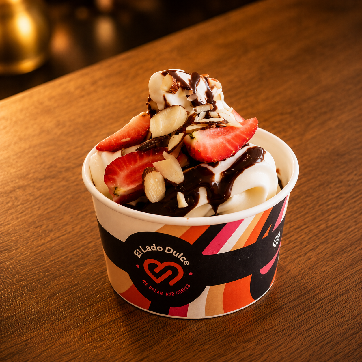 1 Frozen Yogurt + 1 Crepe por solo $8.50 en El Lado Dulce