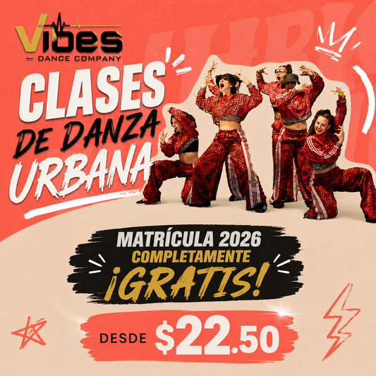 Clases de Danza Urbana desde solo $22.50 + Matrícula 2026 GRATIS en Vibes Dance