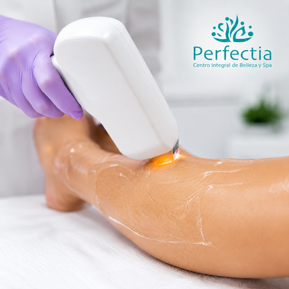 5 Sesiones de Depilación Láser en Media Pierna por solo $69 en Perfectia