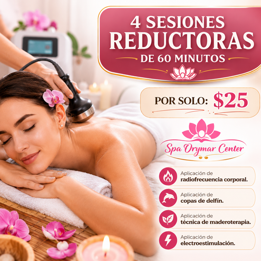 4 Sesiones Reductoras de 60 Minutos por solo $25 en Spa Orymar Center