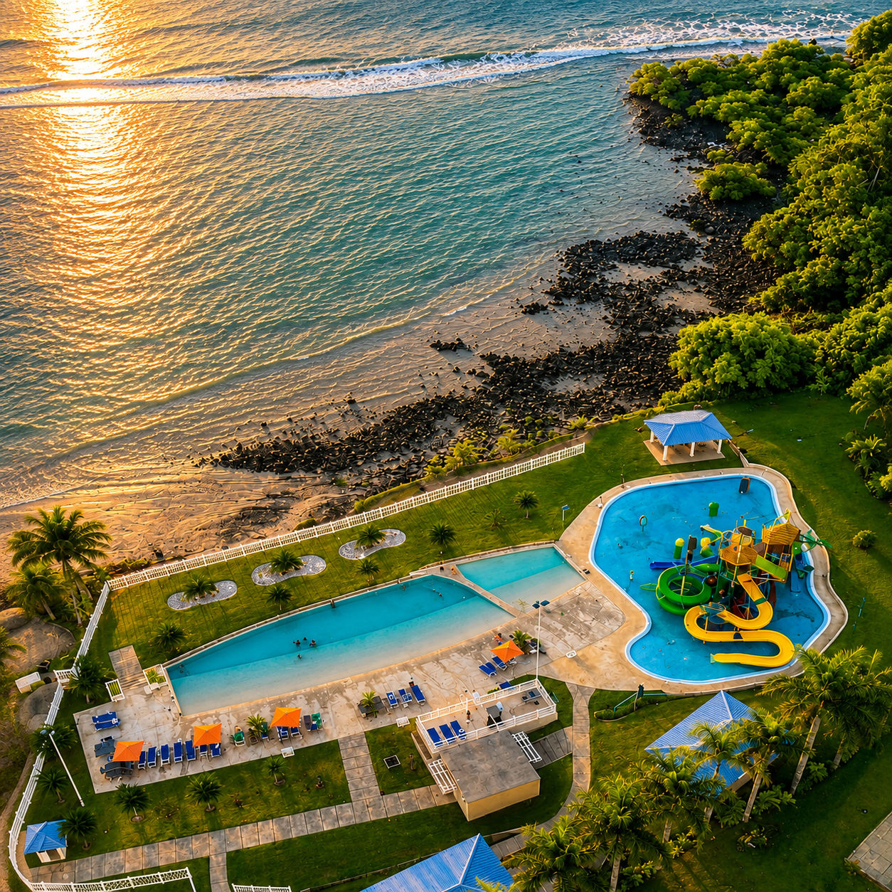 Day Pass para 2 Adultos o 2 Adultos + 2 Niños + Delicioso Combo de Comida desde $45 en Bay Club Playa Dorada